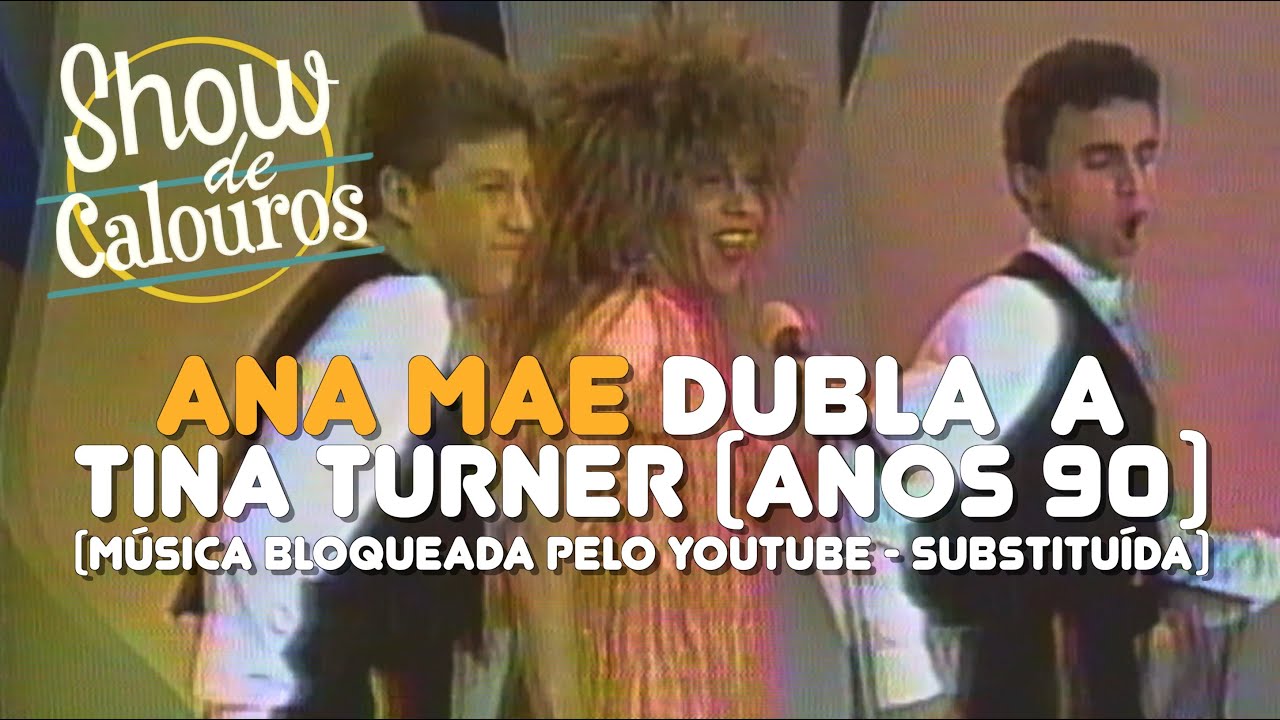 RARIDADE! Ana Mae (Alfredo) dubla Tina Turner (musica bloqueada pelo YT). #Show de Calouros 1991