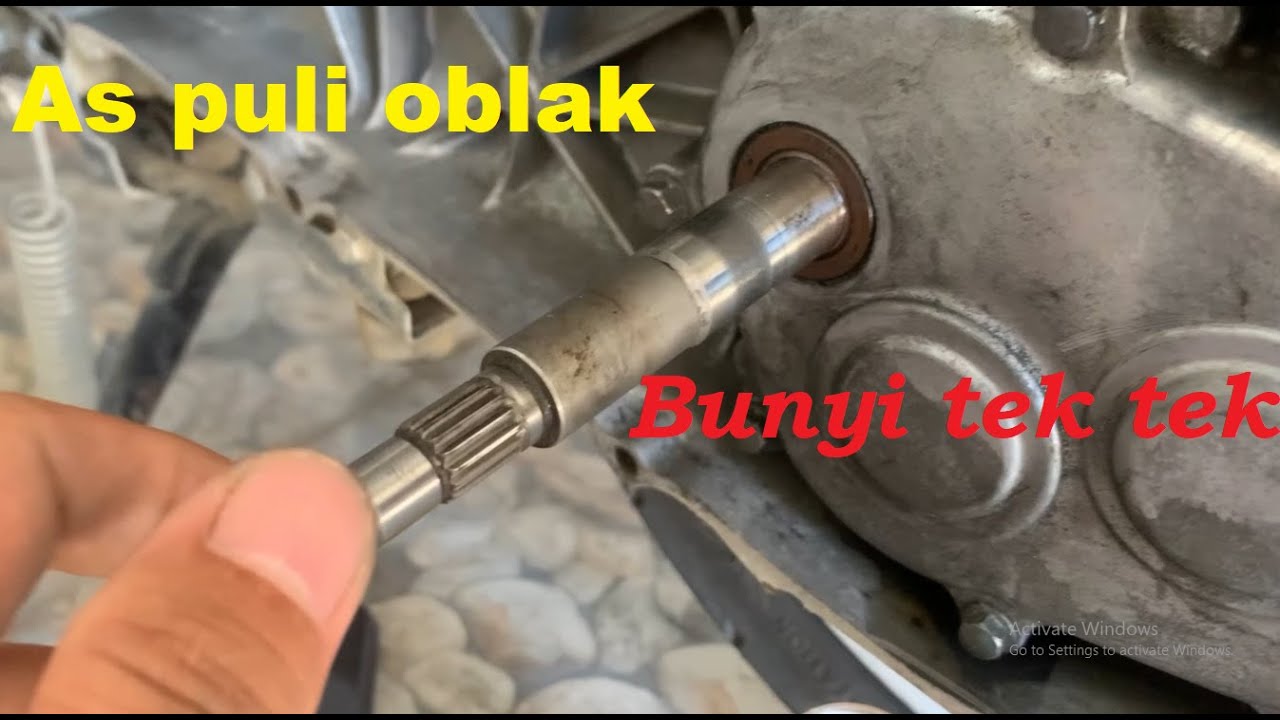 Cara ganti bearing/laher as puli belakang Yamaha Mio J | Penyebab bunyi pada cvt