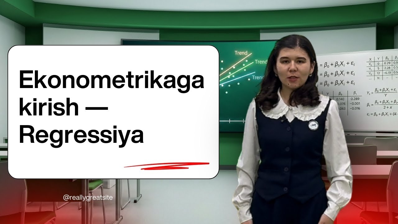 Ekonometrikaga kirish — Regressiya