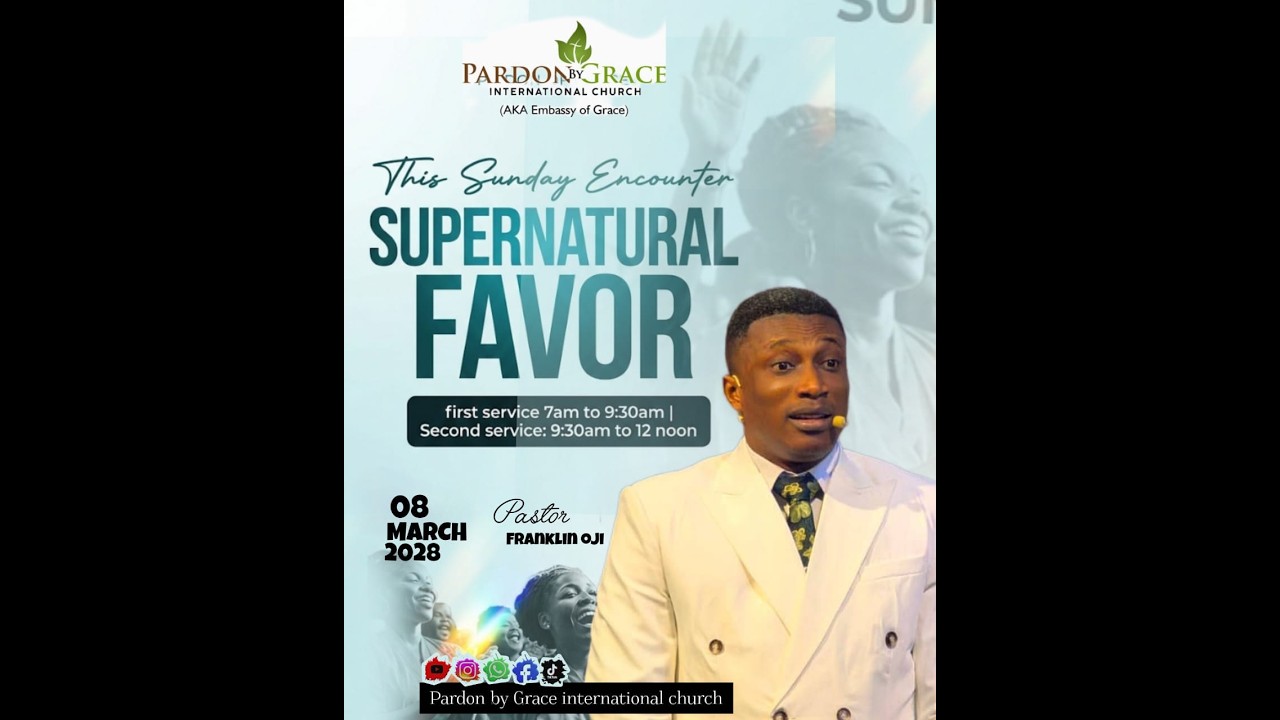 Sunday Encouter, 8th March 2026 | THEME:SUPERNATURAL FAVOUR  | With Pastor Franklin Oji