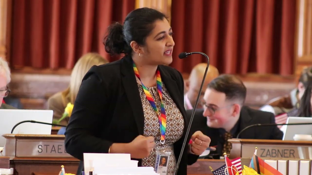 Rep. Megan Srinivas speaks on the CASA Board changes in HF662, Gov Reynolds's Re-Org Bill