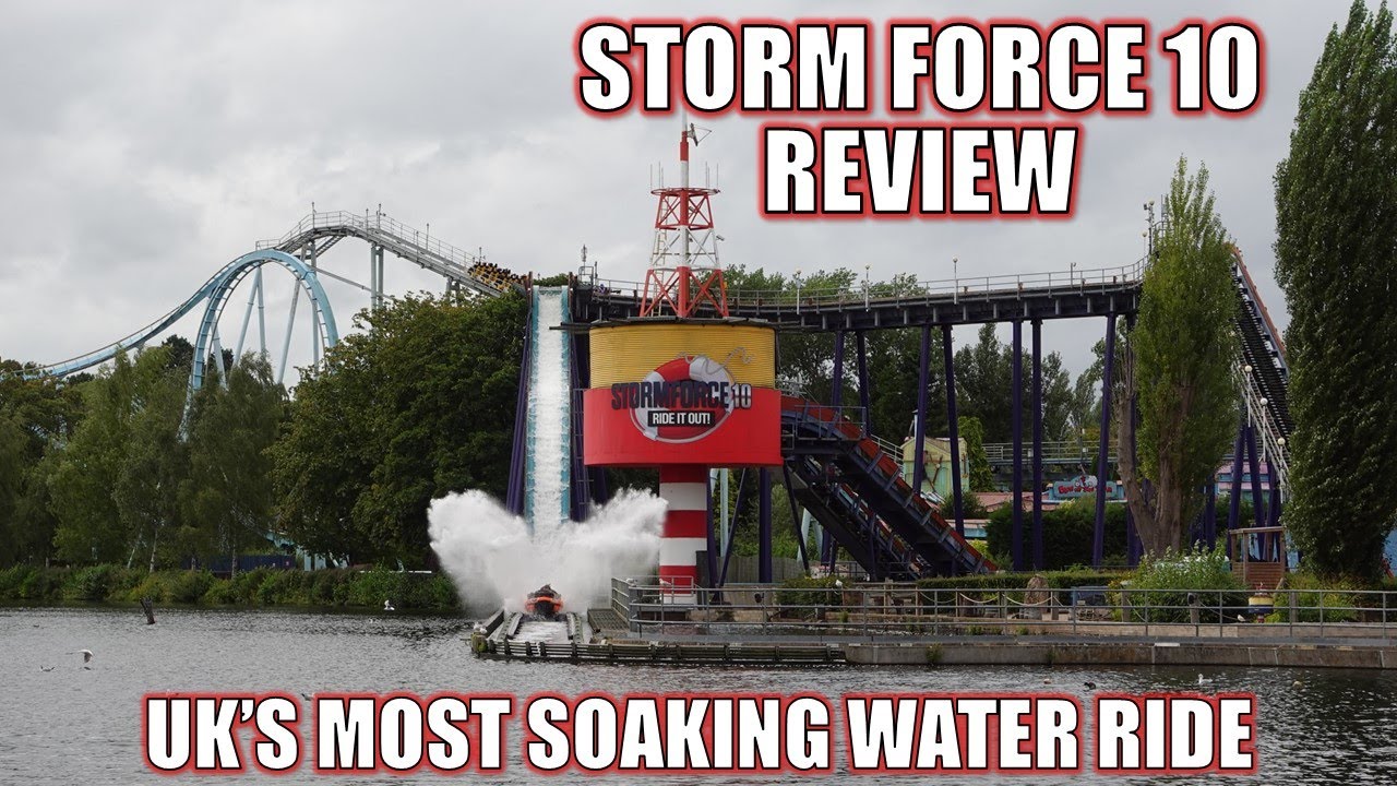 Storm Force 10 Review, Drayton Manor BEAR Flume Ride | UK's Most Soaking Water Ride