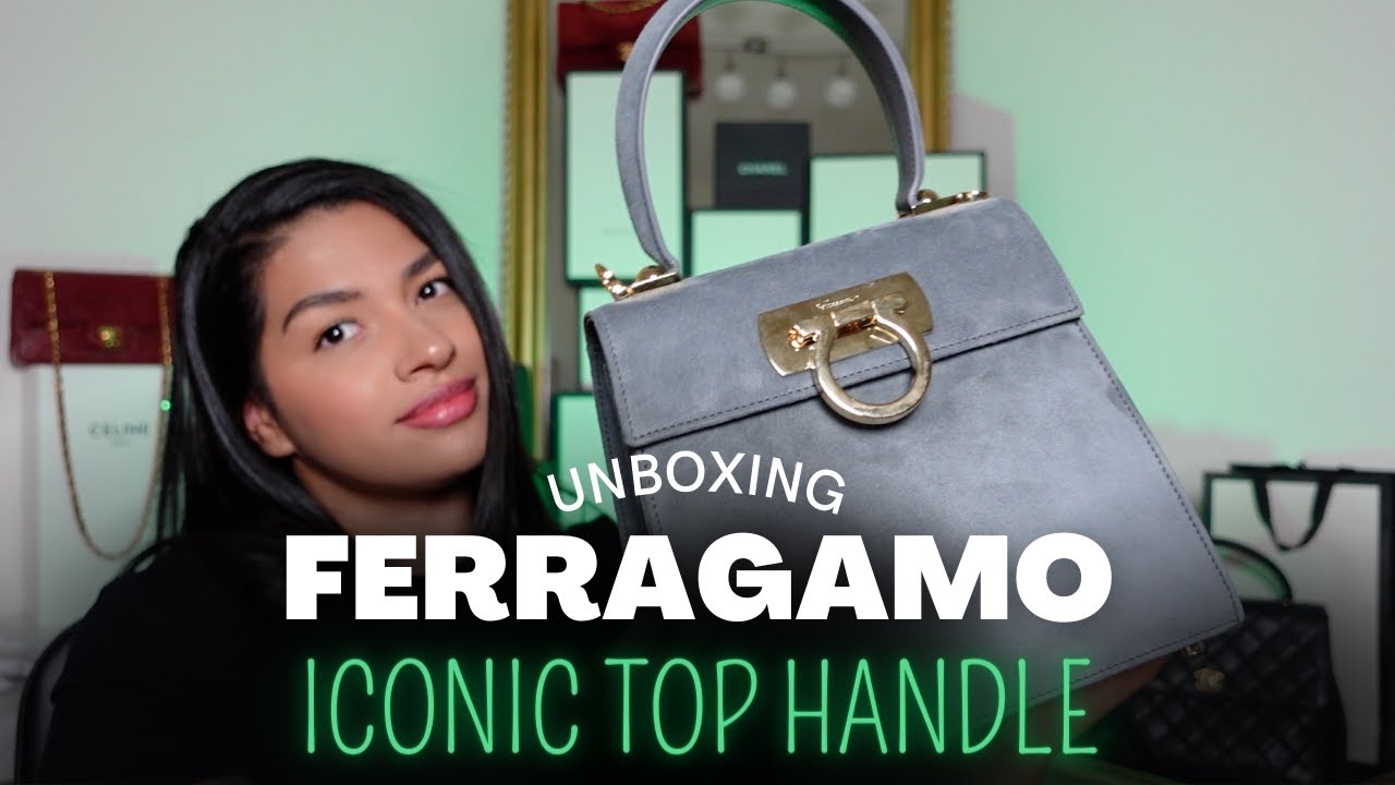 SALVATORE FERRAGAMO BAG l ICONIC TOP HANDLE UNBOXING 2022 l 31 DAYS OF UNBOXINGS l 📦 DAY 11