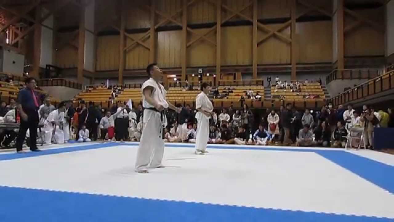 ２０１５新極真会全四国交流　４５歳以上上級の部　河野正義　２回戦