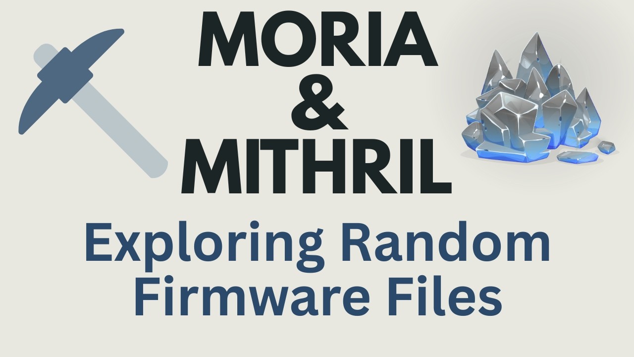 Извлечение файлов прошивки с помощью Moria и Mithril