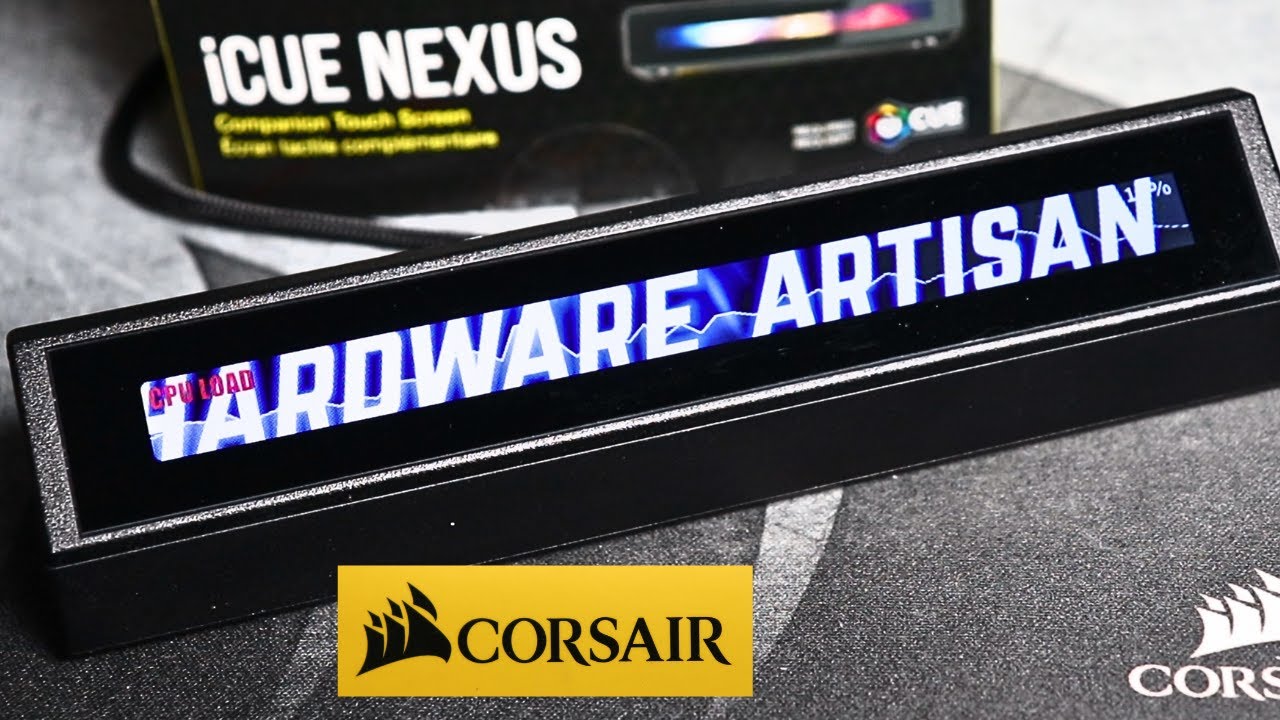 RGB control using the CORSAIR iCUE NEXUS  - a review.