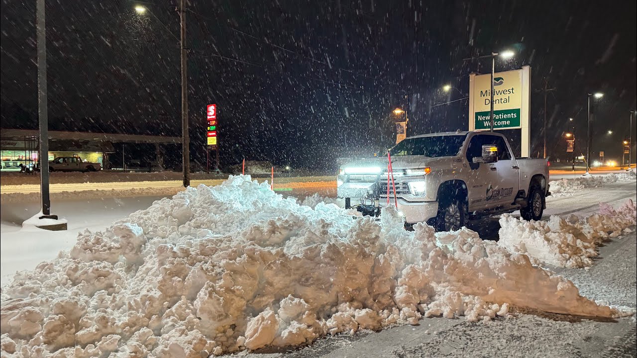 WE GOT HAMMERED WITH 12” OF CONCRETE SNOW IN LATE MARCH! ( EQUIPMENT STRESSED TO THE MAX)