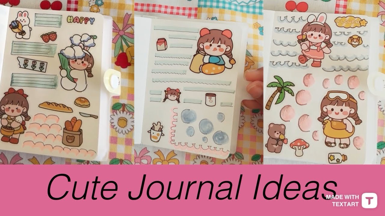 Cute journal ideas 🩷🥰 #cute #journal #journaling #journalist #relaxing #trending #trendingshorts 