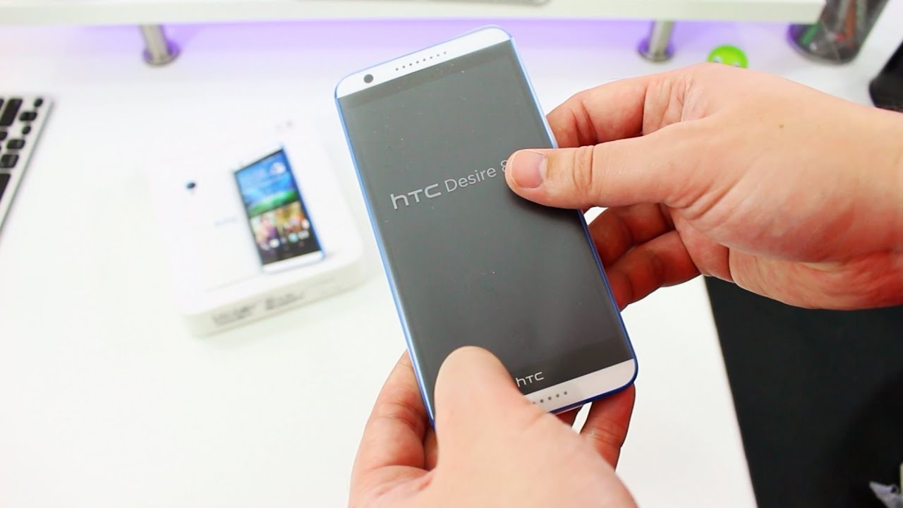 Распаковка HTC Desire 820