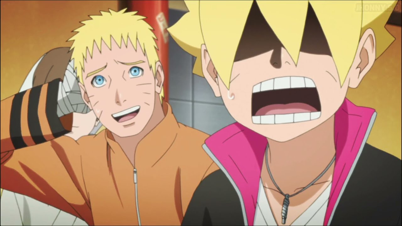 Naruto Leva Boruto Para comer Lámen - Dublado