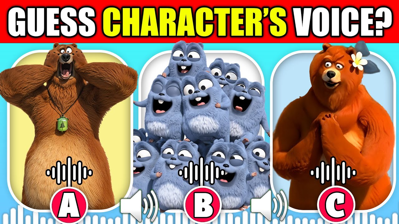 Guess The Voice! | 🐻 Grizzy & Lemmings Animation Quiz | The Forest Ranger, Parrot, Moose, She-Bear