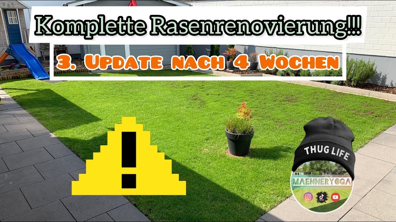 Die pure Rasenzerstörung - 3. Update nach 4 Wochen