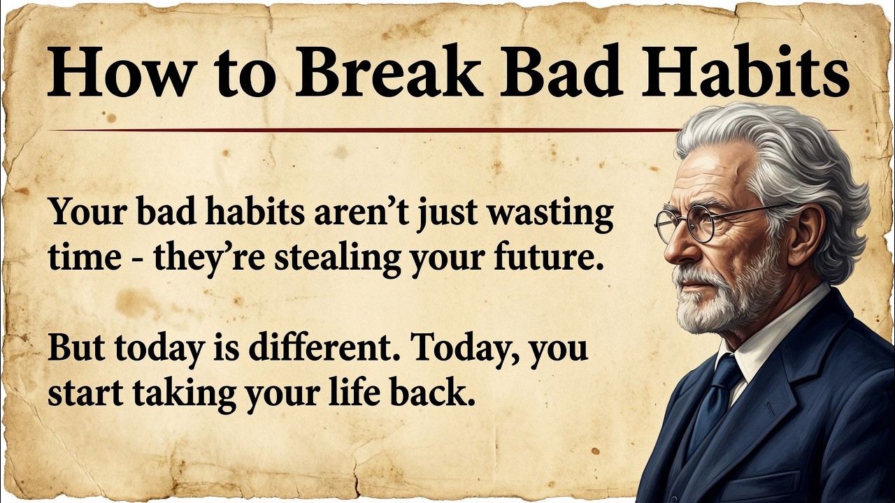 How To Break Bad Habits - Rebuild Your Life And Mindset | Graded Reader | Improve Your English ✅️