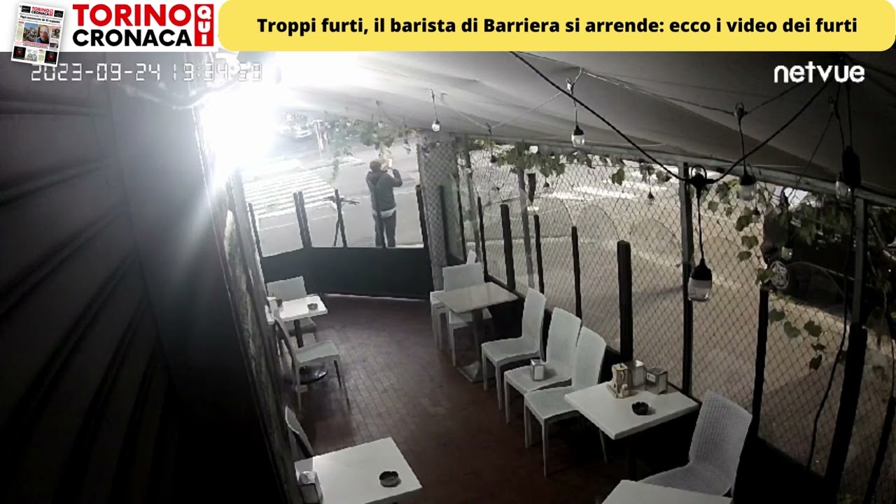 Due minuti di furti in un bar di Torino: «Non ce la faccio più, ora chiudo»