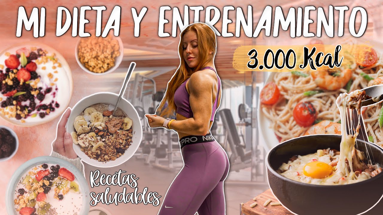 UN DÍA EN MI DIETA y ENTRENAMIENTO de VOLUMEN para COMPETIR