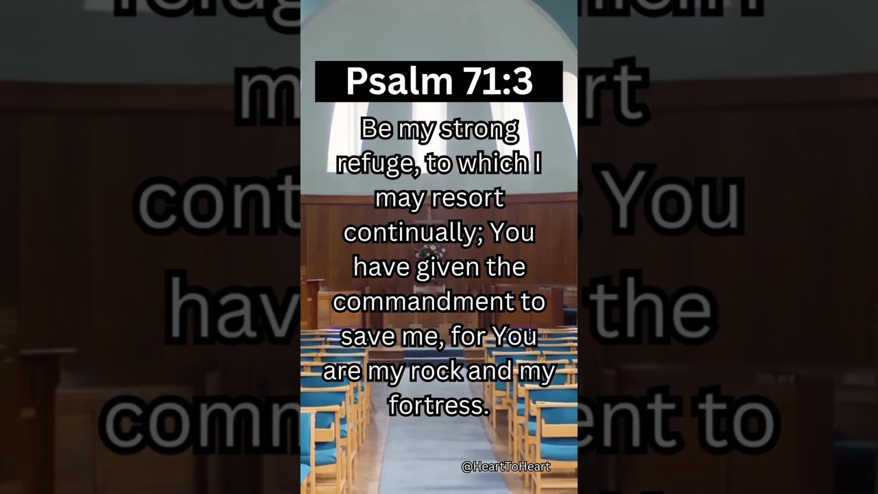 God Is My Rock and Fortress | Psalm 71:3 Encouragement for Hard Times