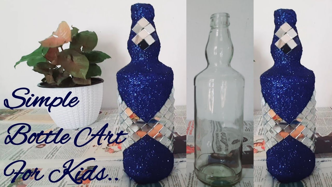 Simple & Easy Bottle art for kids Using Silk & Mirrors || Deesha's Dream World...