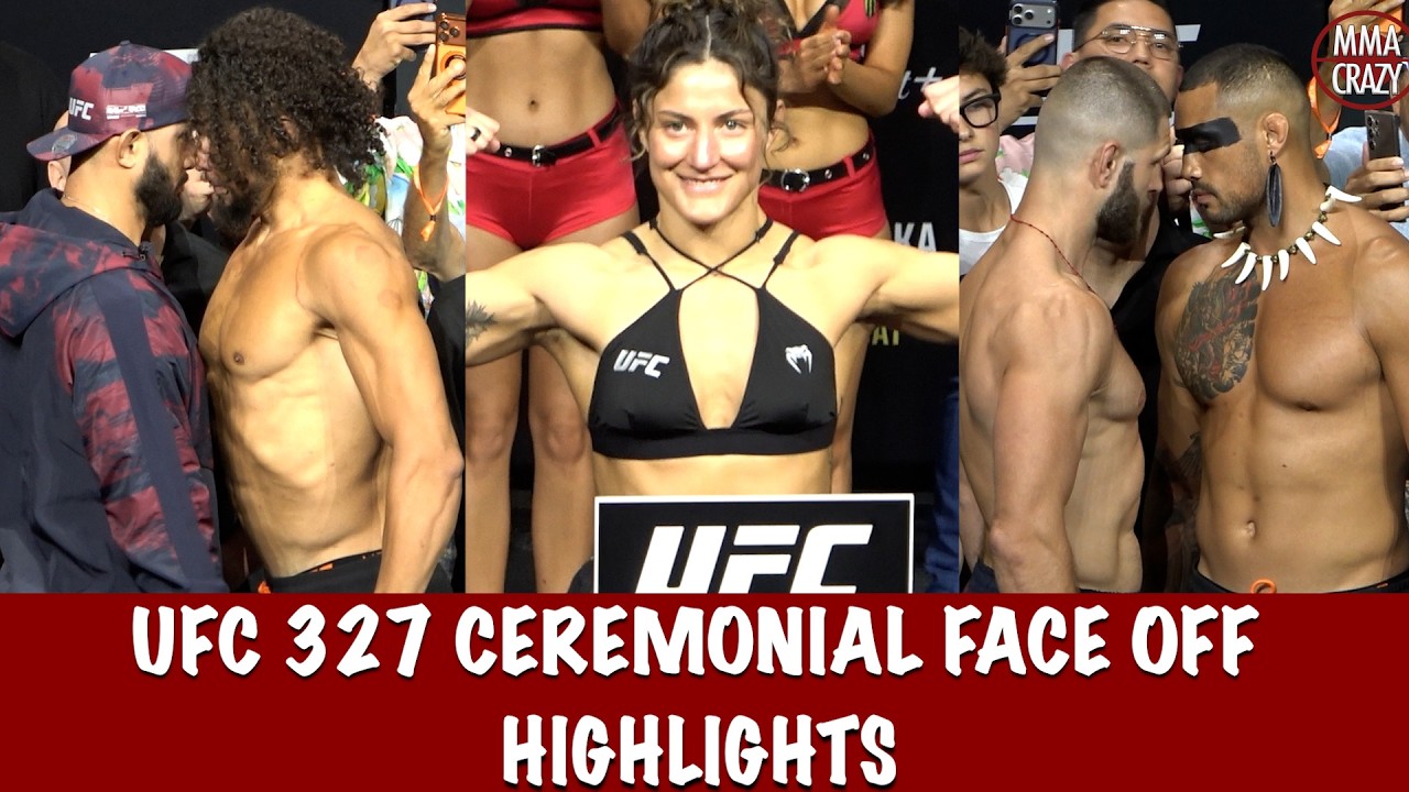 UFC 327 Ceremonial FINAL Face off Highlights