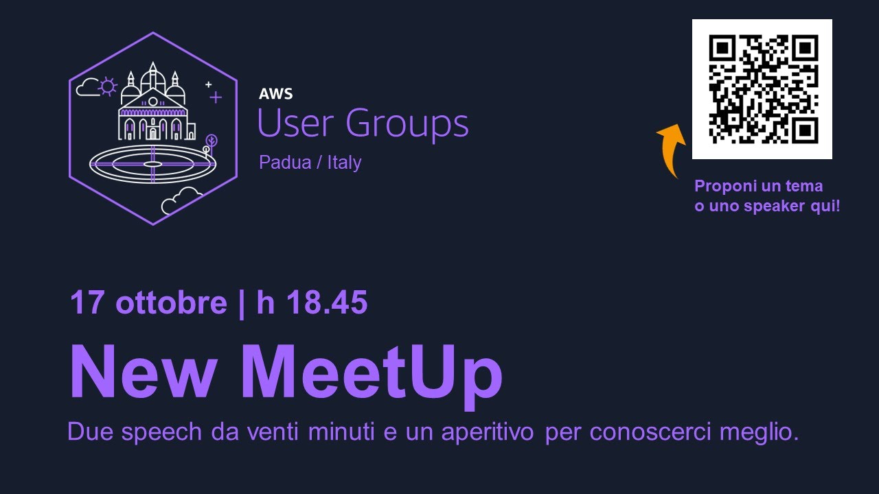 Meet Up AWS User Group Padova - Ottobre 2024