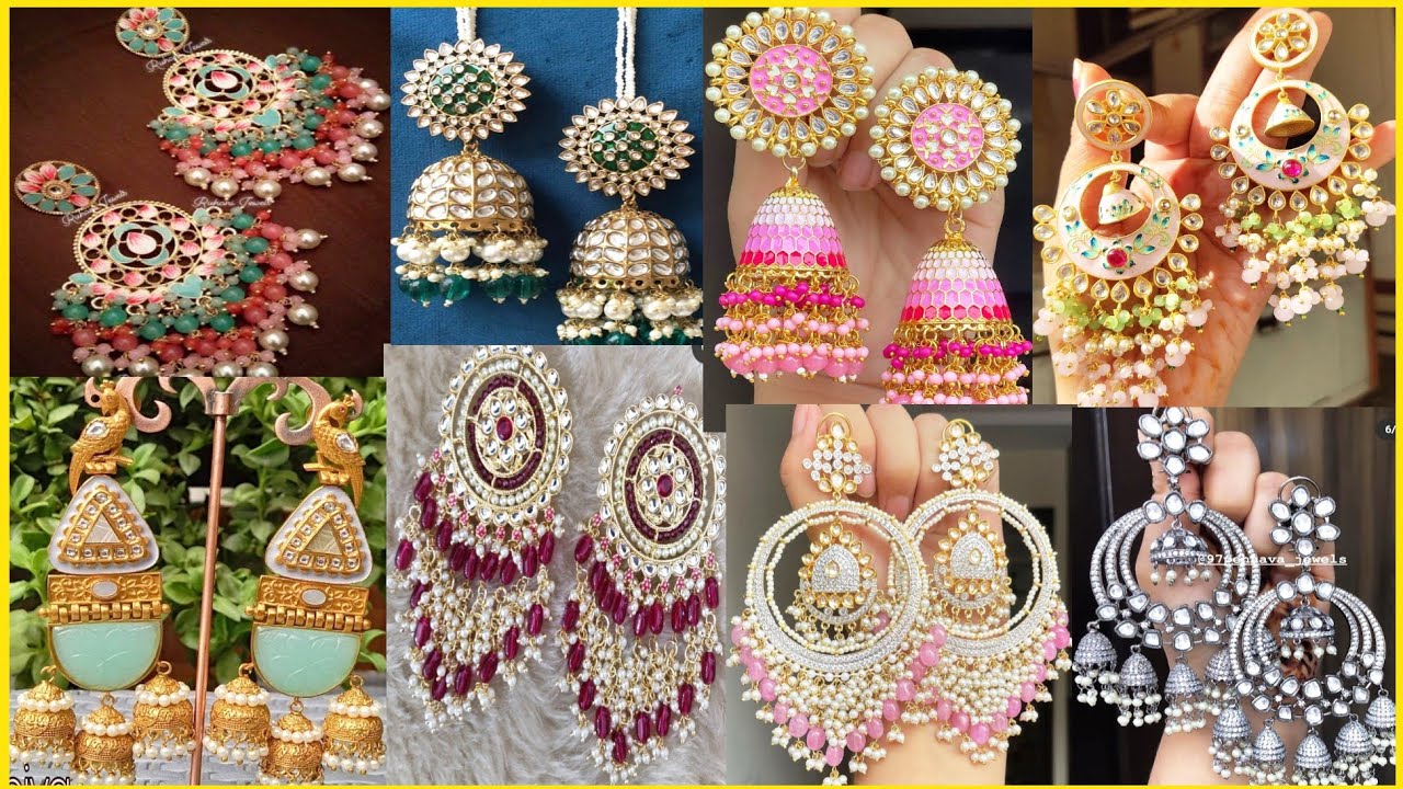 Latest heavy earrings design 2021| new heavy Long earrings design| earrings collection| earrings.