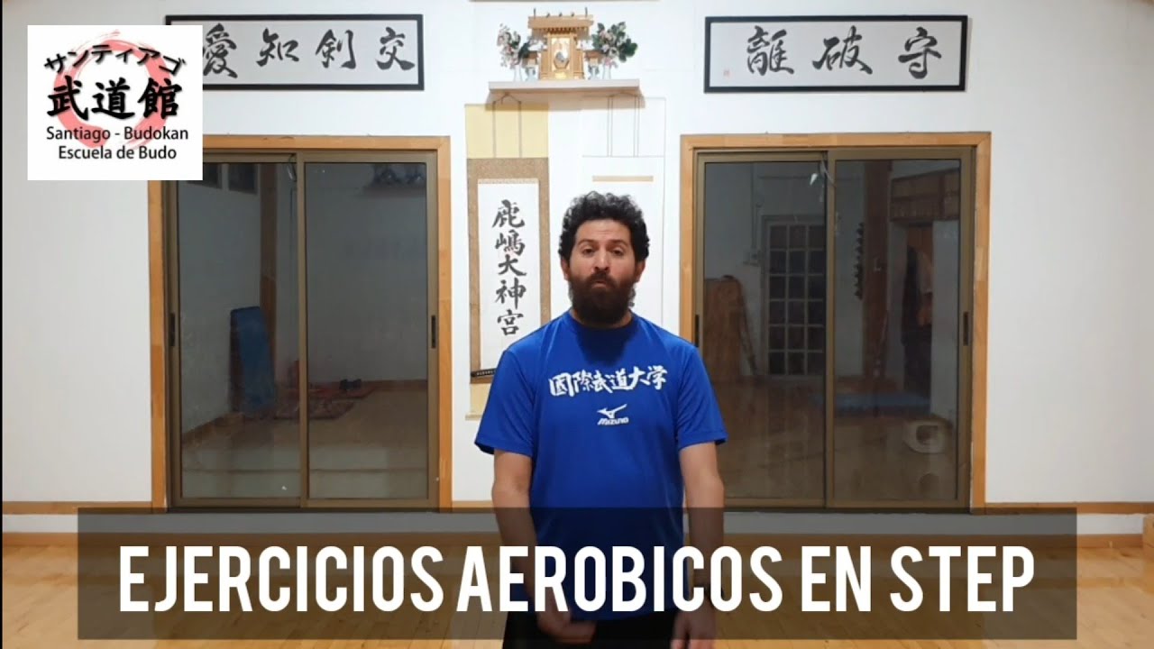 Ejercicios aerobicos en step de la AJKF