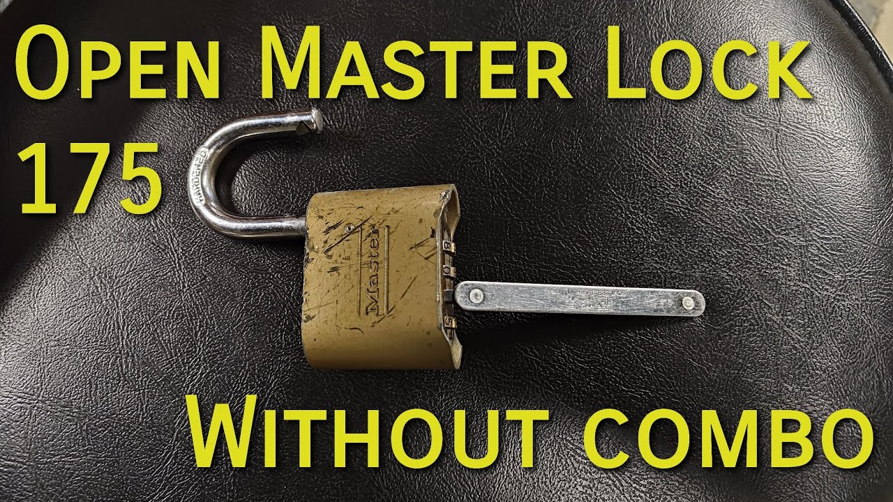 Open Master Dial Lock without Combo (DIY Combination Bypass Tool)