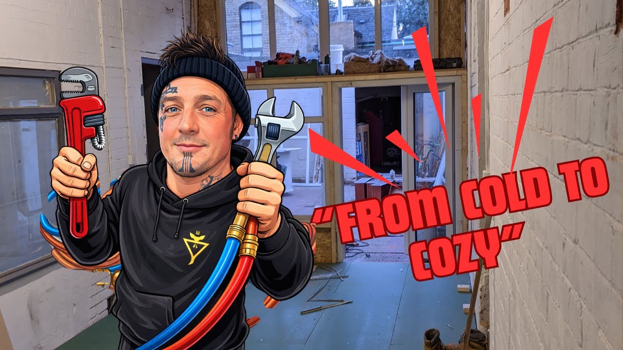 Budget Garage Renovation Continues | DIY Plumbing & Heating System Installation