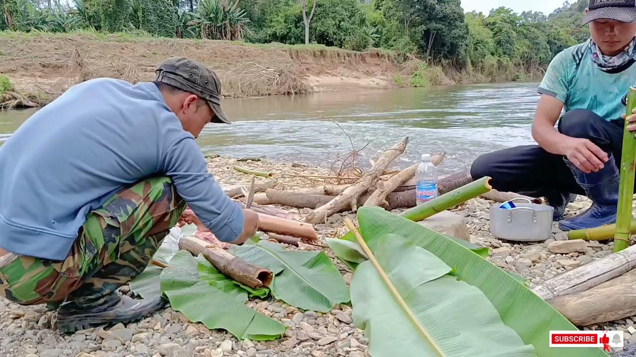 Experience fishing and cooking by the river.
