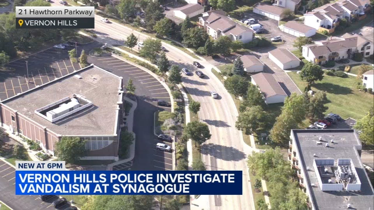 Vernon Hills police investigate alleged antisemitic vandalism at synagogue