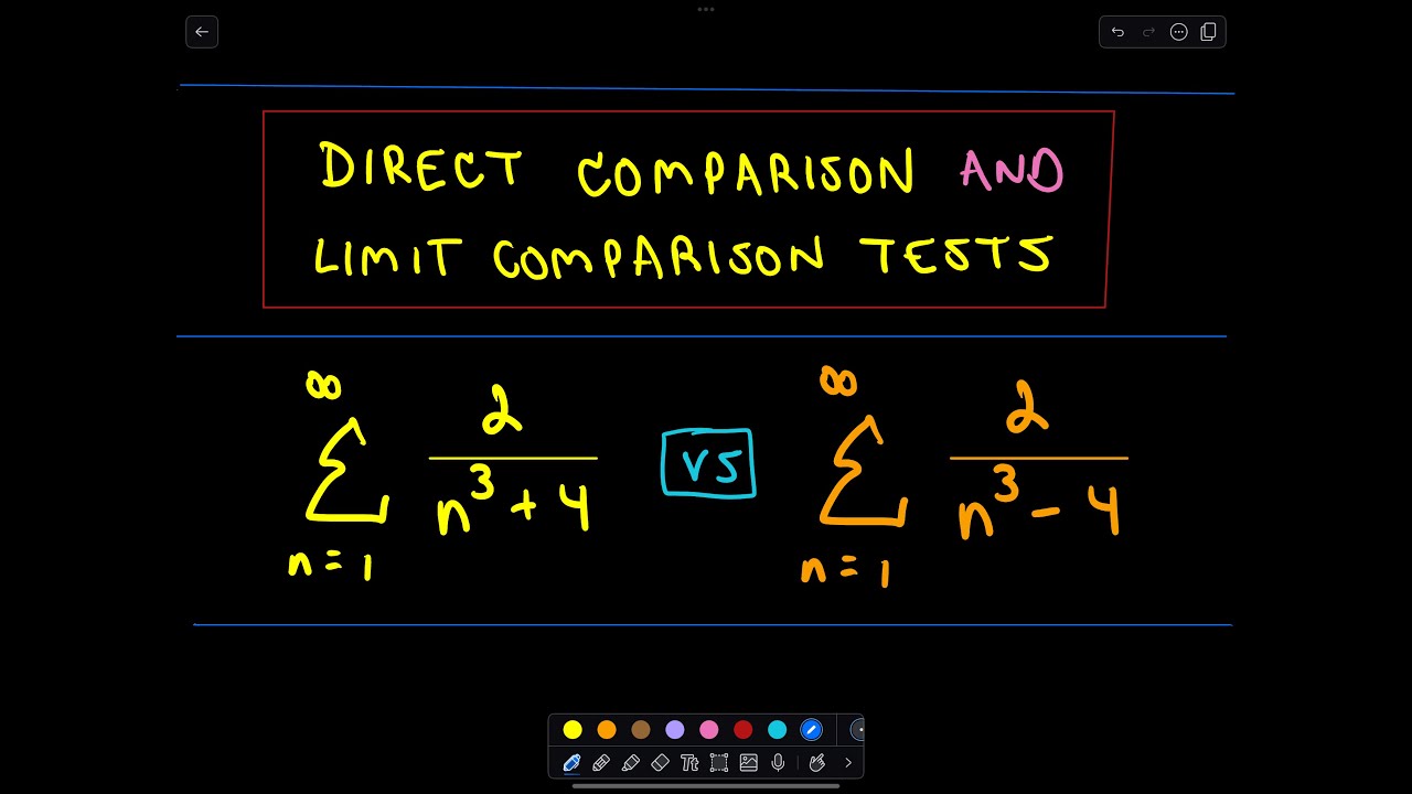Limit Comparison Test and Direct Comparison Test