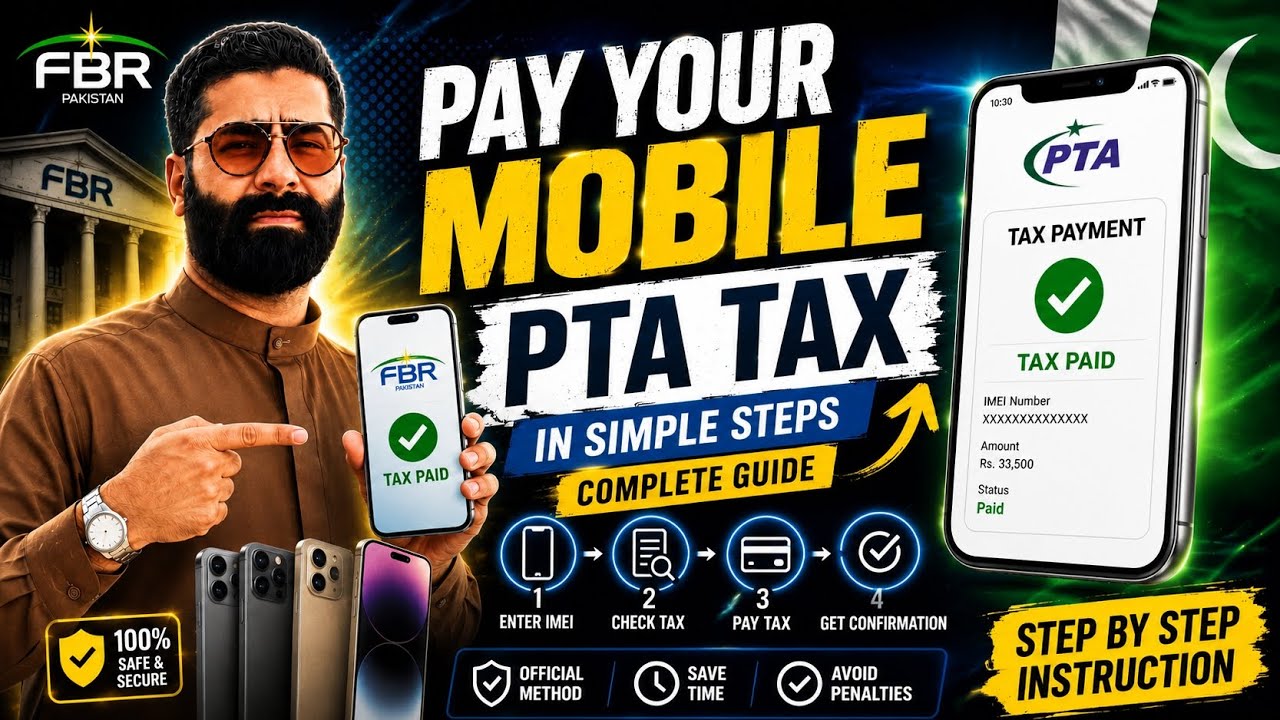 🔥📱 How to Pay PTA Mobile Tax in Pakistan 2026? 🇵🇰 | Complete Step-by-Step Guide ✅ 