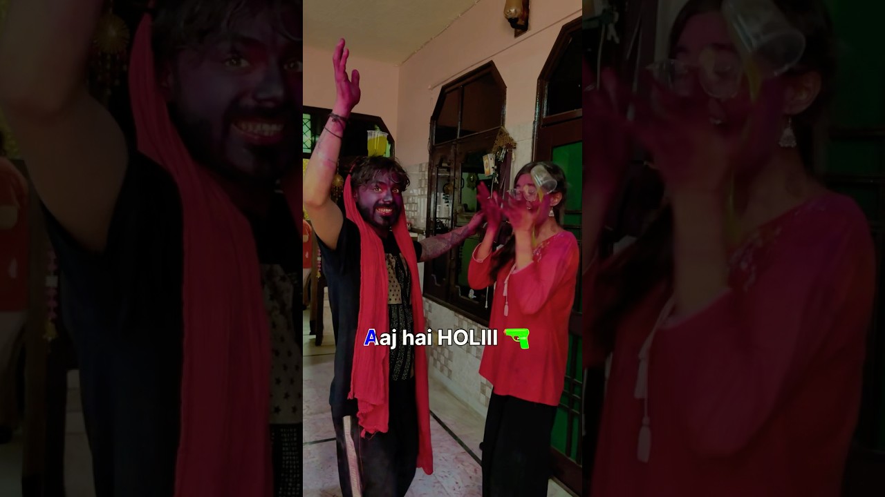 Holi celebration went wrong😭🔫 #holi #minivlog #trending #trend #vlog #viralreels #dayinmylife