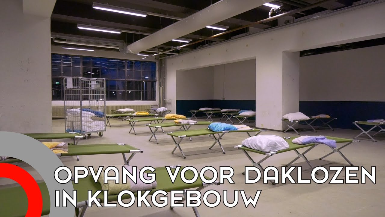 Tijdelijke daklozenopvang Klokgebouw geopend
