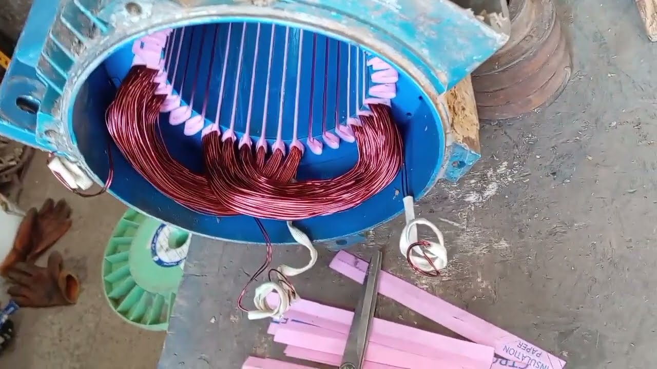 10 HP 3phase motor winding 1450 rpm |rewinding connection|full video