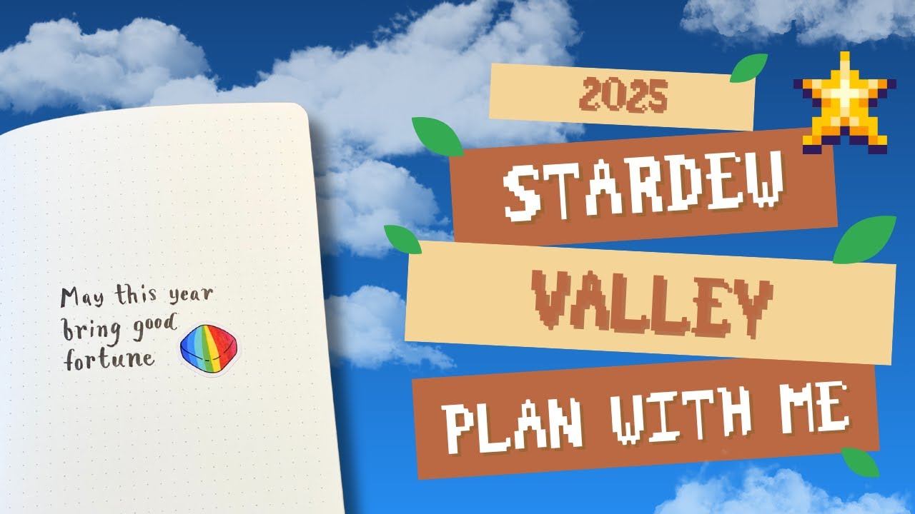 STARDEW VALLEY Annual Plan With Me | 2025 Journal Set Up