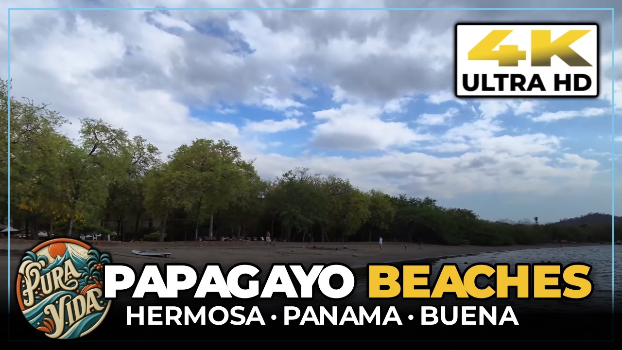 [4K] Tour Playa Hermosa / Buena / Panama  Costa Rica || Top Beaches Near Liberia Airport #travelvlog