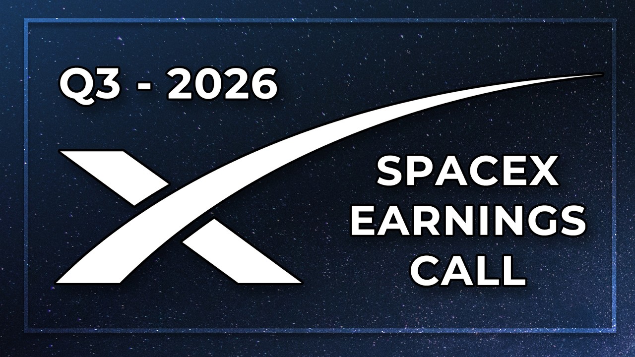 Прямая трансляция: Отчет о доходах SpaceX за 3-й квартал 2026 года (SPCX)
