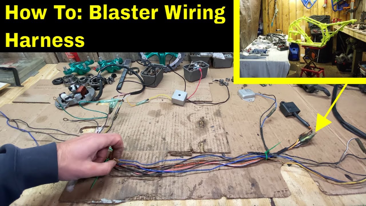 How To Revamp Your Yamaha Blaster Gen1 (1987-2002) Wiring Harness & Eliminate Tors, Key & Oil Light!