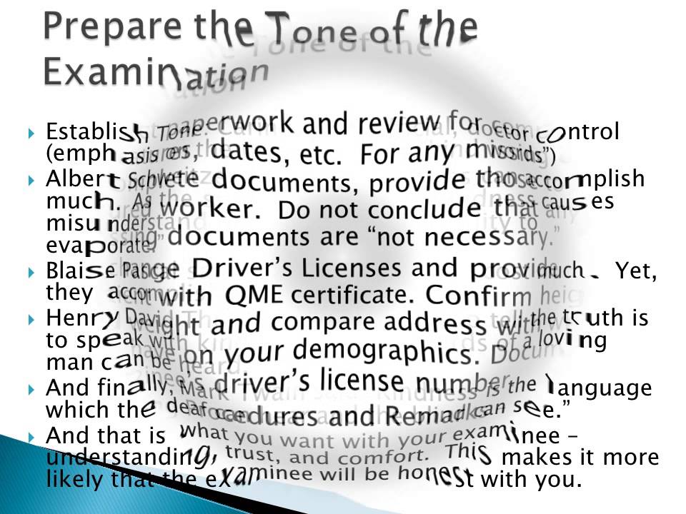 Secret #3 Prepare the Tone of the Evaluation www.ezqmeceu.com QME Continuing Education