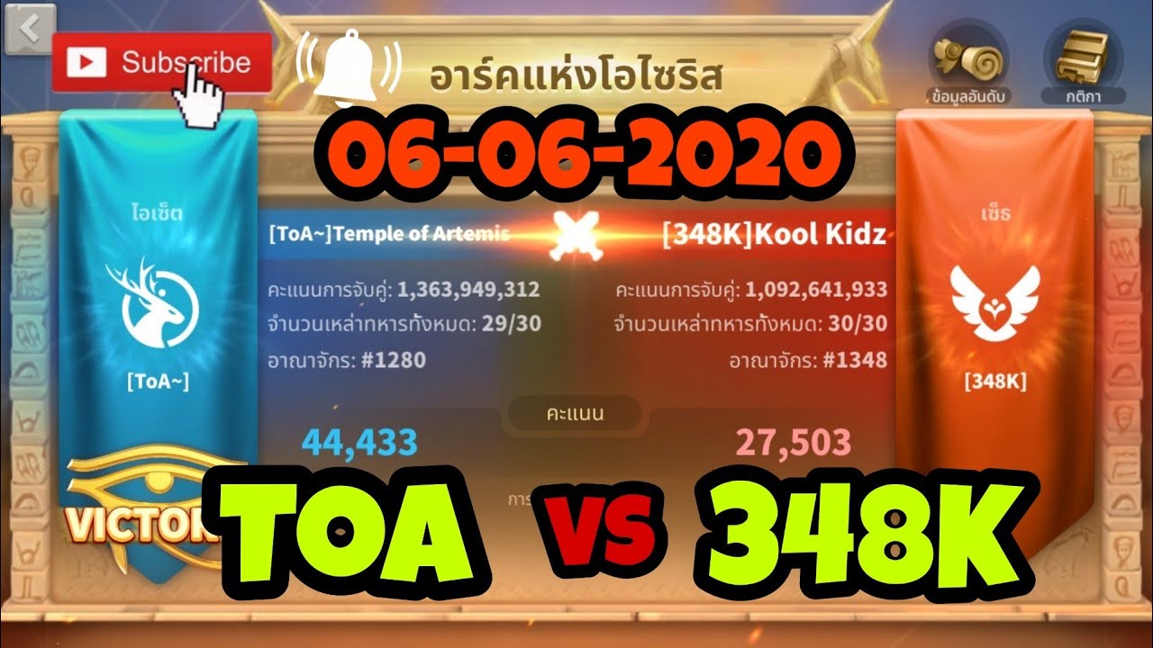 Rise of Kingdoms ROK (AoO): 1280 vs 1348