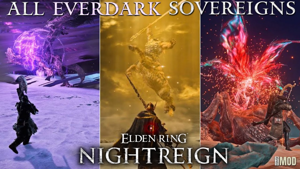 ALL Enhanced Everdark Sovereign Nightlords SO FAR | 4K Cinematic No HUD | Elden Ring Nightreign