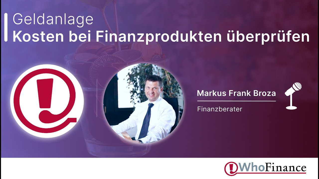 Renditekiller Kosten: Warum Ihr Depot ein Update braucht | Markus Frank Broza