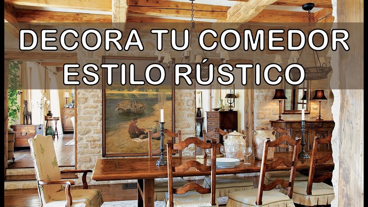 Tips para decorar un comedor r&uacute;stico