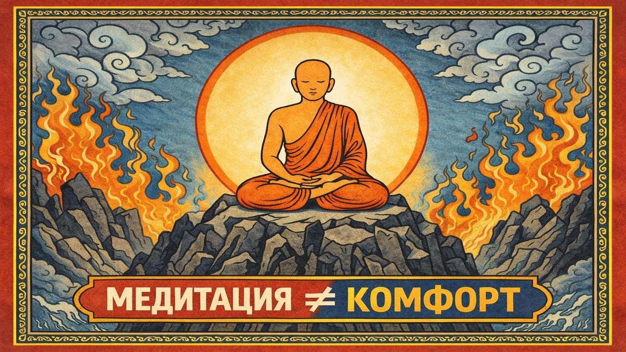 Медитация — это не про комфорт
