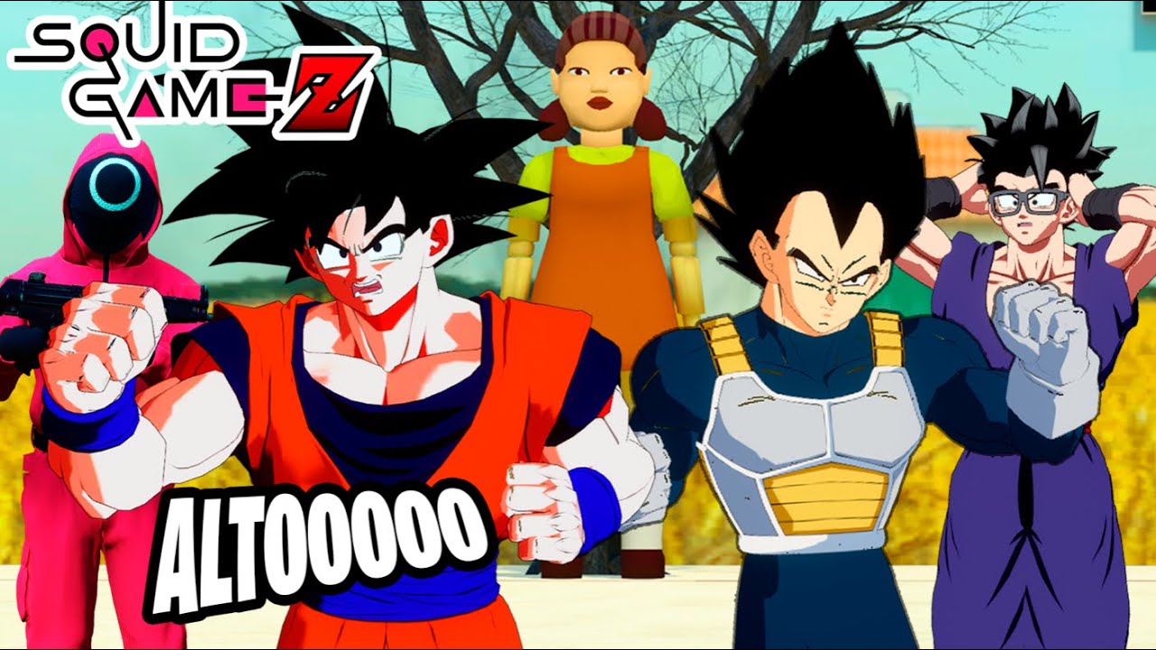 GOKU Y VEGETA EN LOS JUEGOS DEL CALAMAR | DRAGON BALL VR