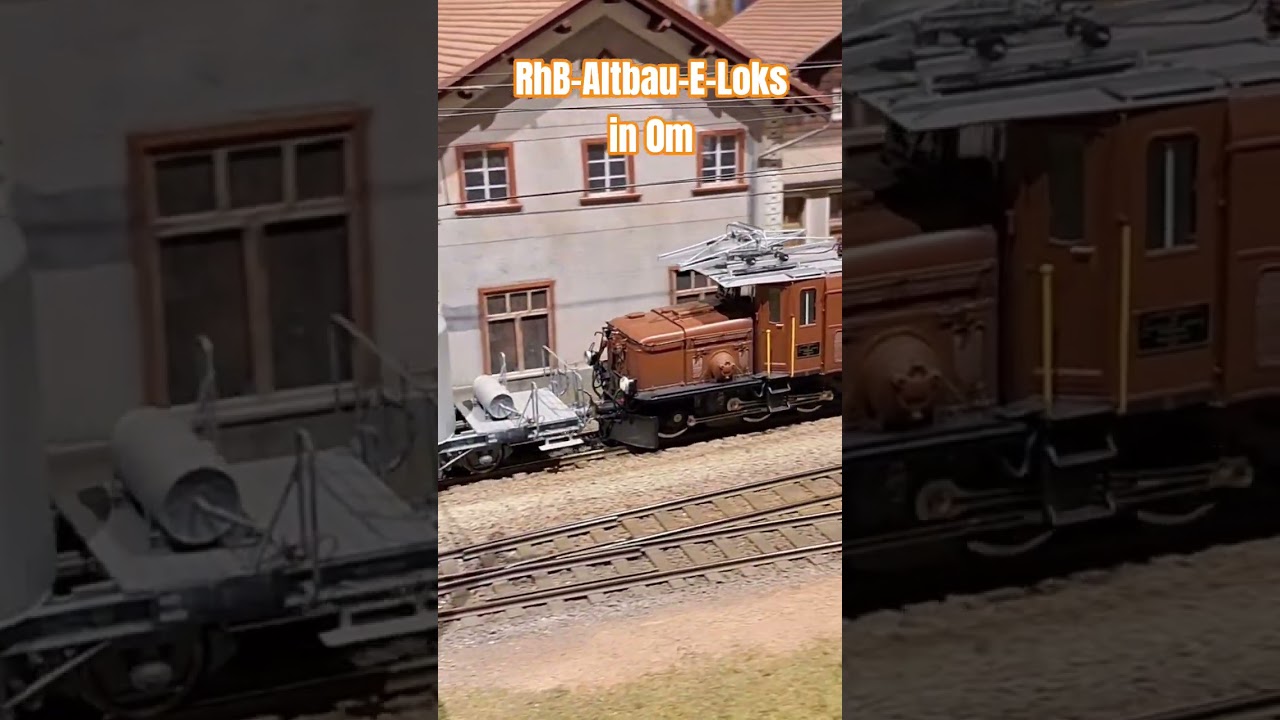 RhB Altbau-E-Loks in 0m im Bahnmuseum Albula
