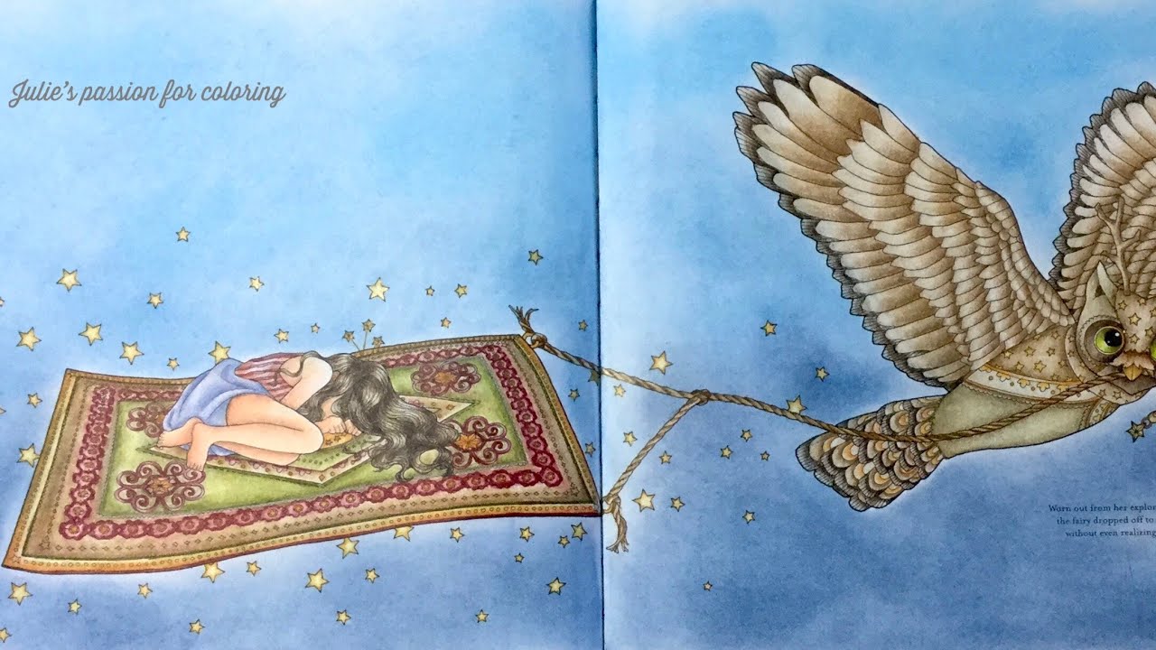 THE TIME CHAMBER by Daria Song - prismacolor pencils - color along PART 2
