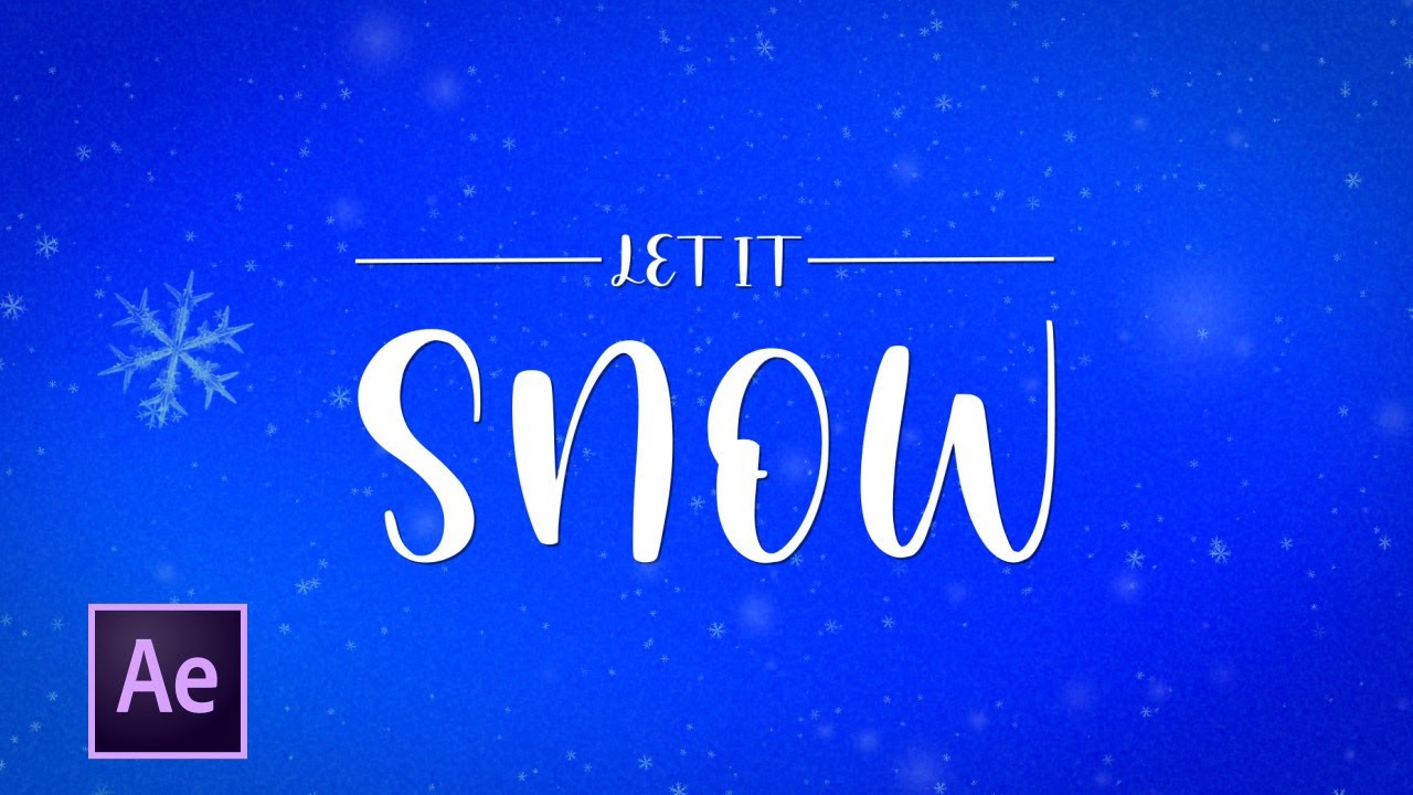 After Effects Tutorial in italiano #24 Creare un Effetto Neve in 10 minuti I Particle Basics