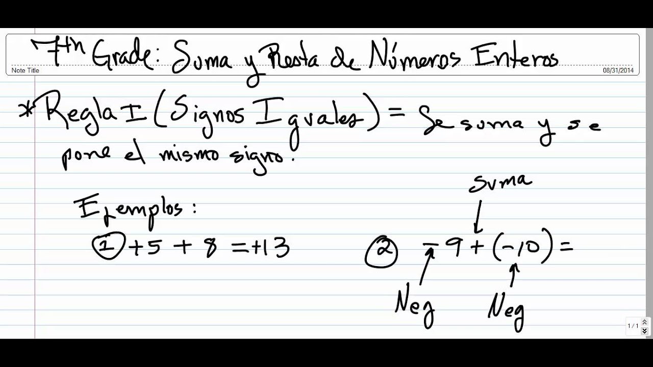 1 integers SUM