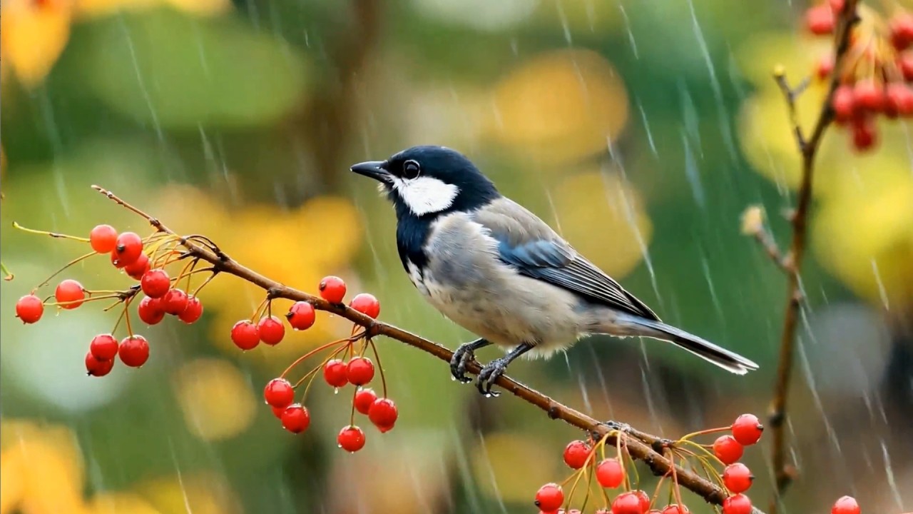 Forest Rain and Birds Sounds for Deep Sleep | Calming Nature Ambience